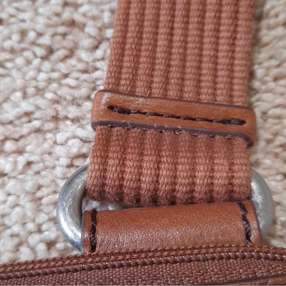 Fossil Key Per coated canvas Crossbody Bag Retro print. - Picture 5 of 7